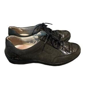 Waldlaufer‎ Dark Gray Black Snakeskin Walking Shoes Size UK 5/US 7.5